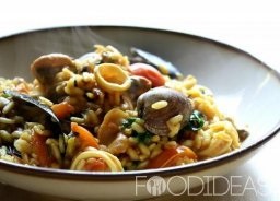 Rizottó sajt - főzés recept fotó (rizottó) Rizottó sajttal - főzés recept egy fotó