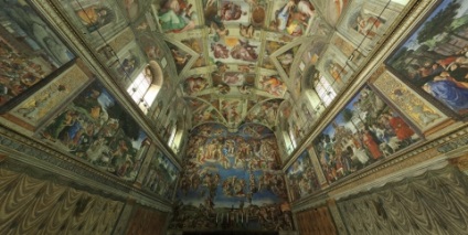 A festmény a Sixtus-kápolna - egy remekmű Michelangelo (Sixtus) A festmény a Sixtus-kápolna - Michelangelo remekműve