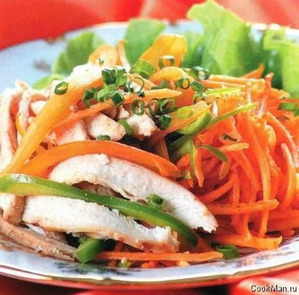Saláta koreai sárgarépa 5 receptek (recept saláta) Koreai sárgarépa saláta 5 receptek