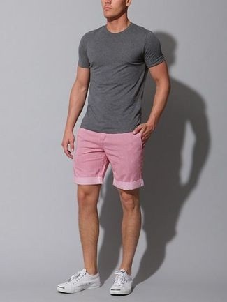 Abból, amit viselni férfi rózsaszín nadrág íj rövidnadrág (24 fotó), férfi divat