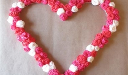Szív Crafts saját kezűleg (csapkod a saját kezét) Szív Crafts saját kezűleg