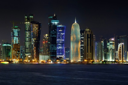 Katar fővárosában térkép, fotó