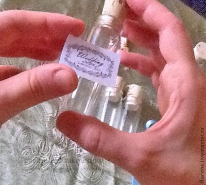Esküvői meghívó egy palack vagy egy bók a vendégek számára - Fair Masters - kézzel készített,