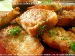 Tatar piték burgonyával és a hús recept