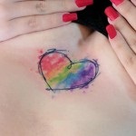 Tattoo formájában szív érték, fotók és a legjobb rajzok