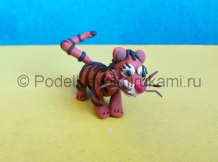 Tiger gyurma (Final kézműves Photo Final) Tiger a gyurma