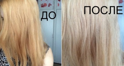 Tonik a haj színpaletta, fotók előtt és után