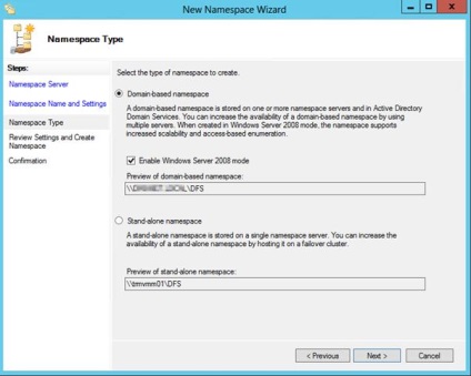 Telepítése és konfigurálása replikáció DFS és fájlok a Windows Server 2012, Windows rendszerű