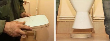 Telepítése WC csésze egy fából készült padló - használati videó
