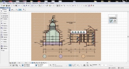 Egy alternatív módszer ellátására építészeti rajz a stílus rajz „kézzel” segítségével archisuite