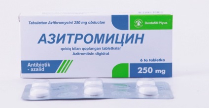 Antibiotikum „azitromicin” a angina
