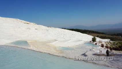 A hófehér Pamukkale és az ősi város Hierapolis - látni kell Törökország - élőben utaznak (Pamukkale) A hófehér Pamukkale és az ősi város Hierapolis - látni kell Törökország - élőben utazás