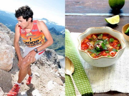 Mit híres sportolók körülbelül a táplálkozás, étrend a világ minden tájáról