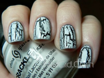 Nails tervezés hatását craquelure teljesítményű technikát fotók és videó (craquelure) köröm tervezés hatását craquelure teljesítményű technikát képek és videó