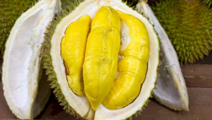 Durian - hasznos tulajdonságok, íz, illat, kalóriatartalmú
