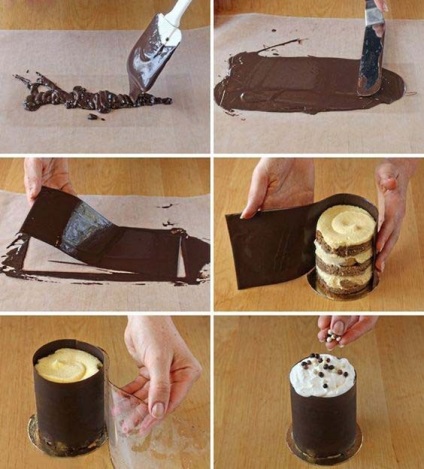 Hogyan készítsünk saját kezét, csokoládé tortácska konzervdoboz, csészék