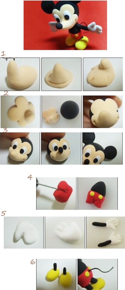 Hogyan készítsünk Mickey Mouse masztix