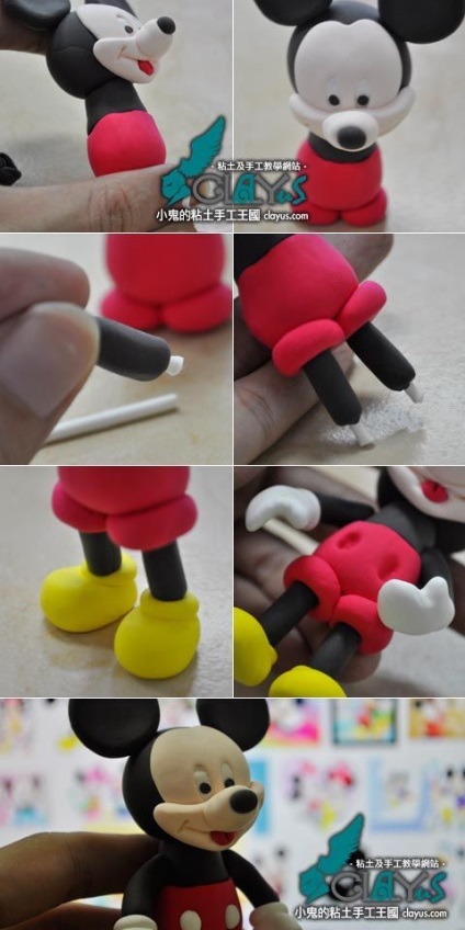 Hogyan készítsünk Mickey Mouse masztix