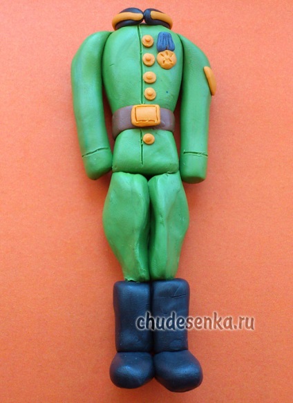 Mivel vak katona gyurma (modellezés agyag) Mint egy vak ember agyagból katona