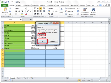 Hogyan lehet eltávolítani az üres sorokat az Excel