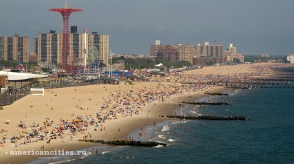 Coney Island (Coney Island), New York - Az épületek, az amerikai város