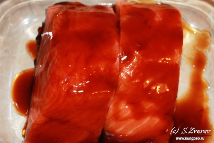 Lazac teriyaki, japán étel receptek fényképpel (japán konyha receptek fotókkal) Lazac teriyaki, japán étel receptek képekkel