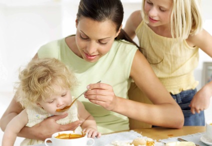 Menü gyermek egy év után a finom ételek a gyermekek évről évre