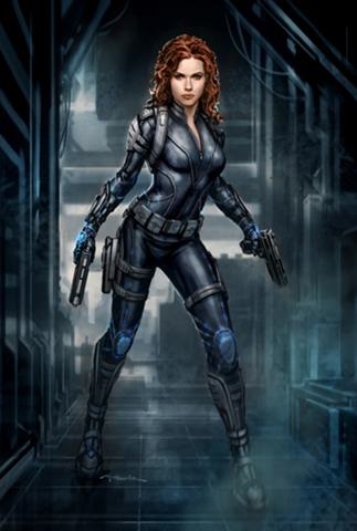 Natasha Romanova - fekete özvegy - az képregények Marvel