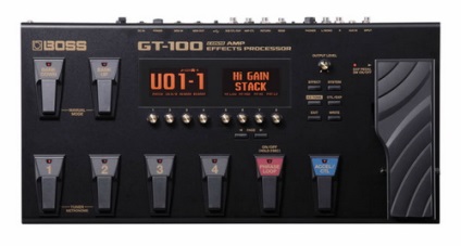 Áttekintés gitár processzor főnök GT-100 hatása