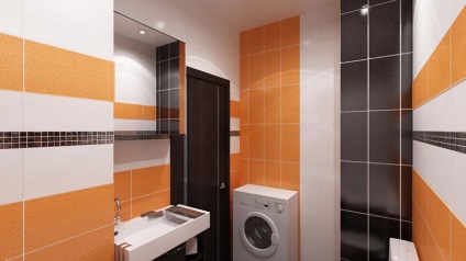 Orange fürdőszoba tervezés, fotó csempe kollekció