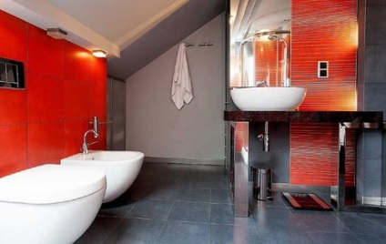 Orange fürdőszoba belsőépítészeti szín a képen