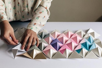 Origami tapéta