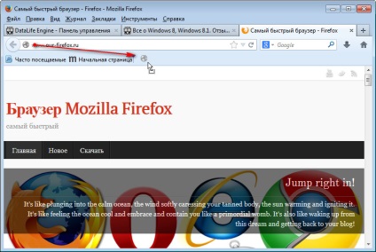 firefox könyvjelzősávjához