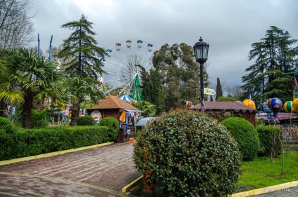 Park Riviera Szocsi Sochi folyó partján