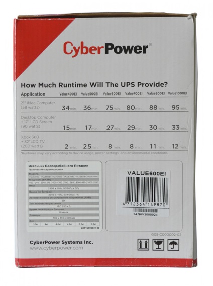 Perifériák - UPS leírásához CyberPower value600ei-b, klub dns szakértők