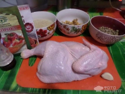Recept csirke rizzsel és zöldségekkel - Hawaii keveréket a sütőbe, receptek ízletes ételek