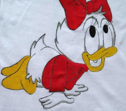Rajz egy T-shirt akril festékkel - Fair Masters - kézzel készített, kézzel készített (ábra) Rajz egy póló akril festékkel - Fair Masters - kézzel készített, kézzel készített