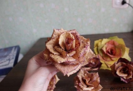 Roses levelek, mesterkurzus, hogyan lehet a saját kezét (lépésről lépésre fotó) (levél) Roses levelek, mesterkurzus, hogyan lehet a saját kezét (lépésről lépésre fotók)
