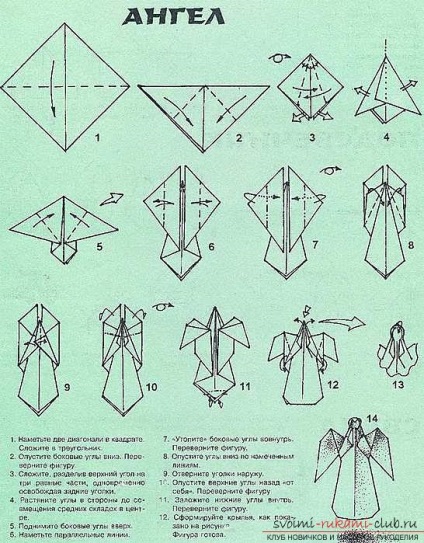 Készítsen gyönyörű angyal szárnyakkal, origami nem nehéz, ha követi a rendszer (rendszerek fotók) Készítsen gyönyörű angyal szárnyakkal, origami nem nehéz, ha követi a programok