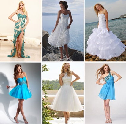 Esküvői ruha egy tengeri stílusban fotó stílusok és az új termékek 2017-ben