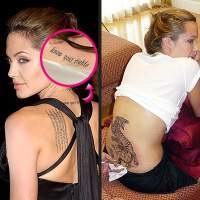Tetoválás Angelina Jolie