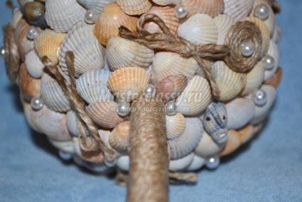 Műkertészeti készült kagyló