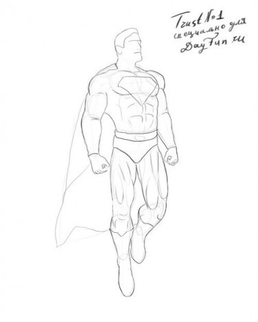 Festés órák - hogyan kell felhívni Superman ceruza szakaszaiban
