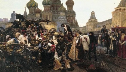 Reggel Strelets'execution „kép Surikov