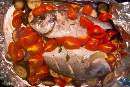 Sült tengeri keszeg a sütőben recept hal fólia (fólia) Sült tengeri keszeg a sütőben recept hal fóliában