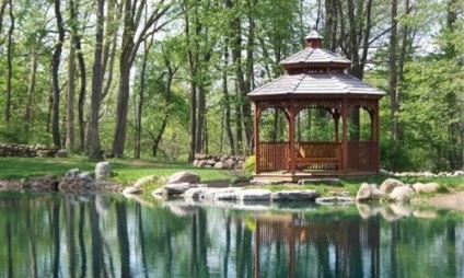Pavilon a kertben féle dekoratív épületek (kerti pavilon) Pavilon a kertben féle dekoratív építési