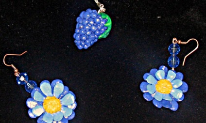 Ékszerek gyurma - dekorációk készült gyurma (Products Polymer Clay) Ékszerek gyurma - dekorációk agyagból