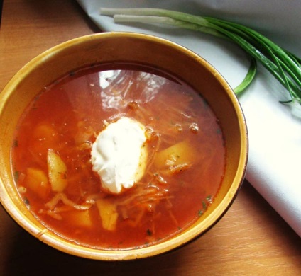 Borsch a multivarka Redmond recept (leves) Borscs a multivarka Redmond recept
