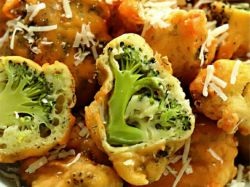 Brokkoli tempura (serpenyőben felmelegítjük spread) Brokkoli tésztában