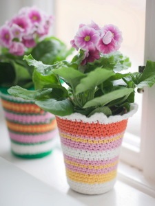 Virágcserép kötve egy horog, nicehandmade - Horgolt otthoni (kötés) Virágcserép kötött egy horog, nicehandmade - Horgolt az otthoni